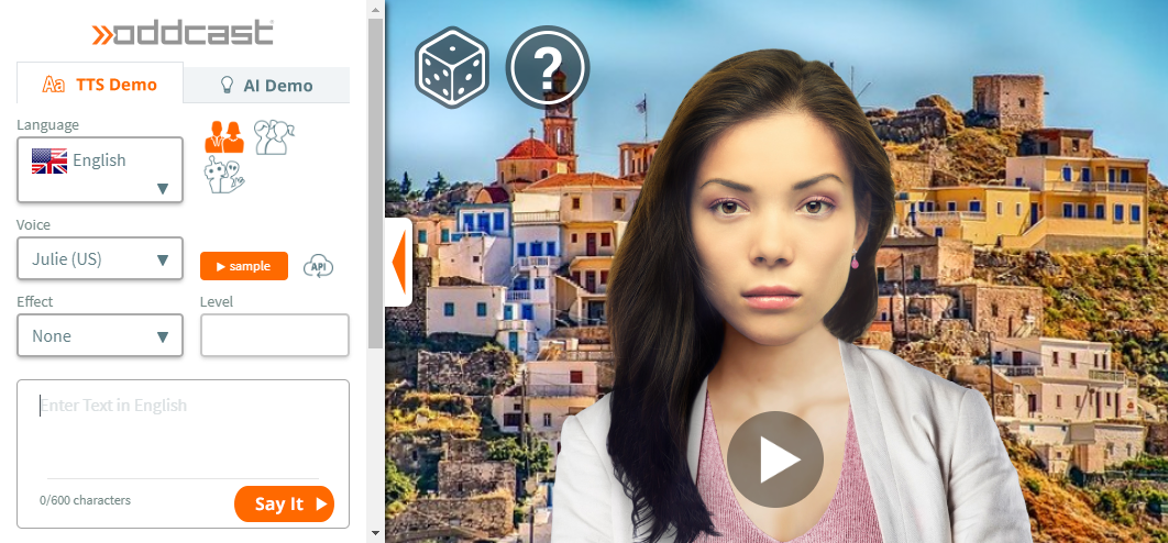Oddcast TTS Demo