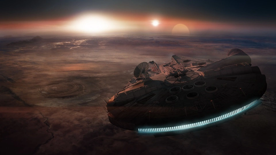 Millennium Falcon (Credit: Wallpaper Flare)