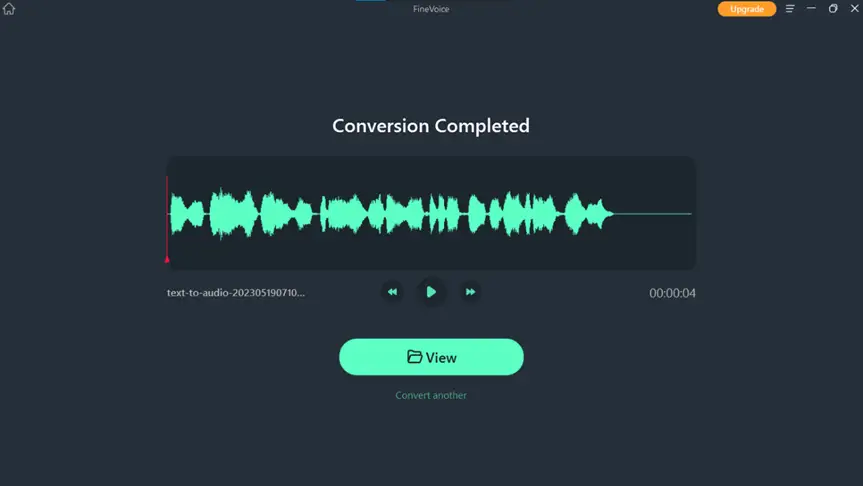 save and view your audio files