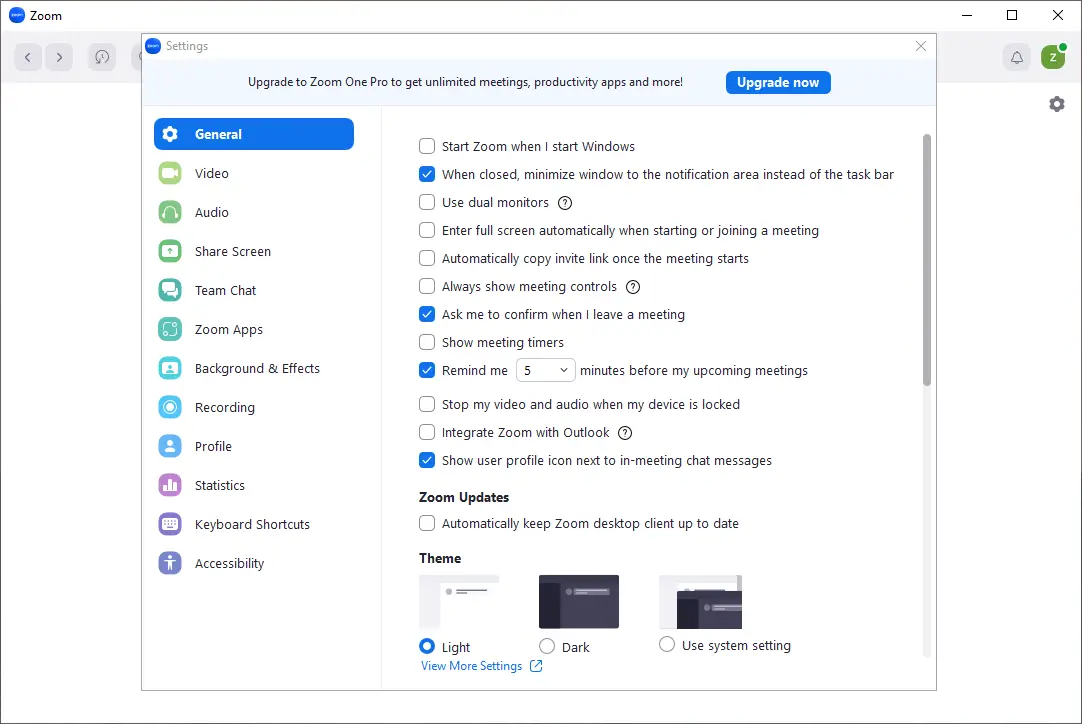 View More Settings