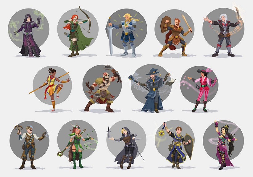 DnD characters (Credit: Franco on ArtStation)