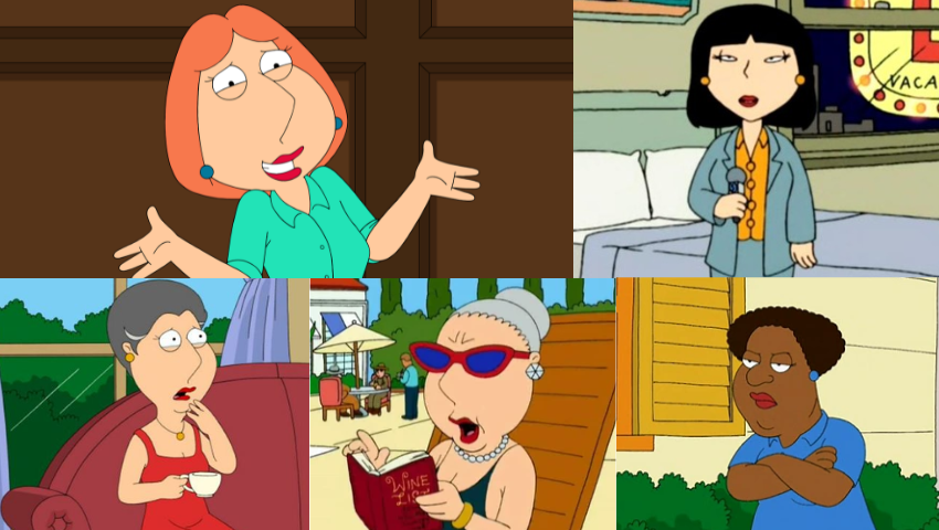 characters voiced by Alex Borstein in Family Guy