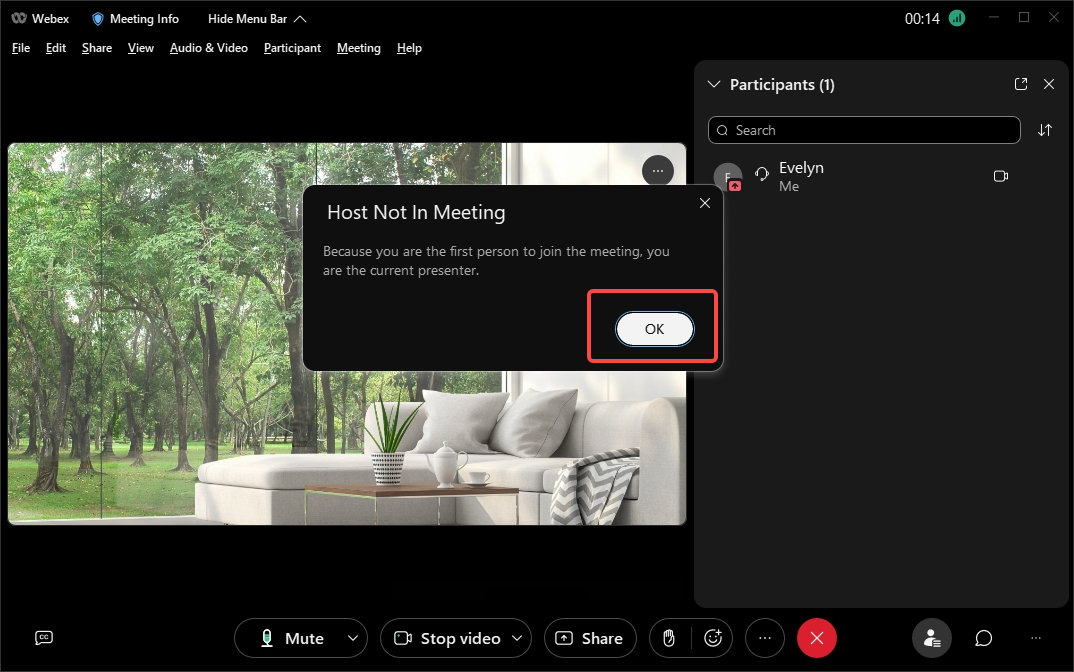 Webex App  Fit your camera video in self-view