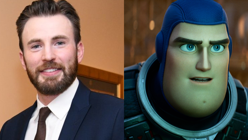 Chris Evans, who voices Buzz Lightyear in the new movie