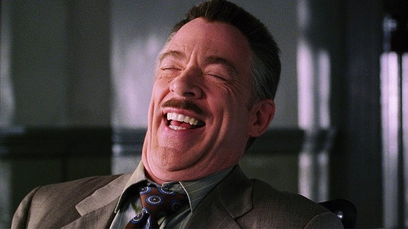 J. Jonah Jameson played by J. K. Simmons