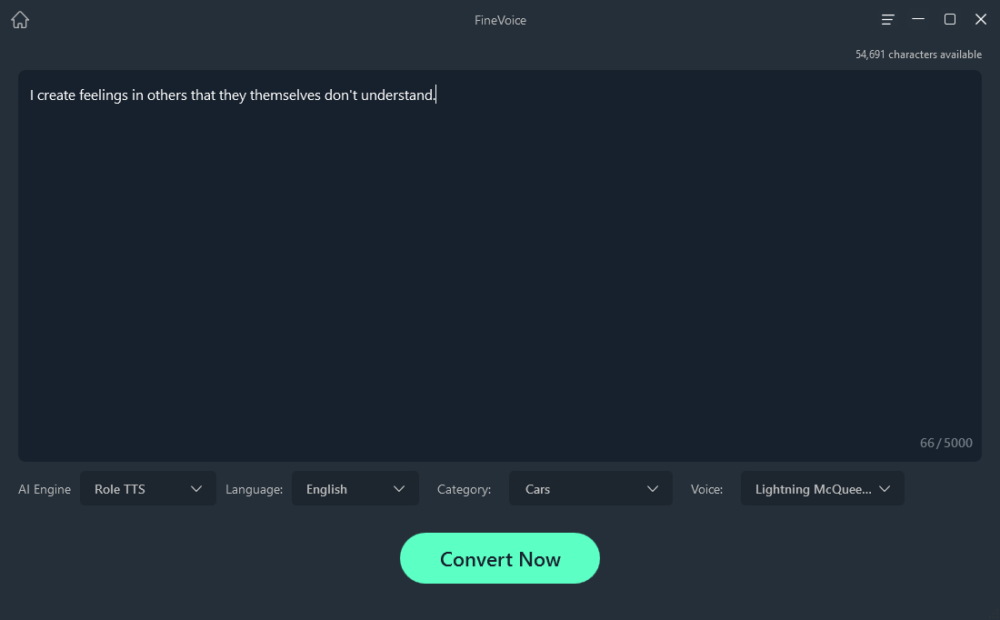 FineShare FineVoice - Lightning Mcqueen AI Voice