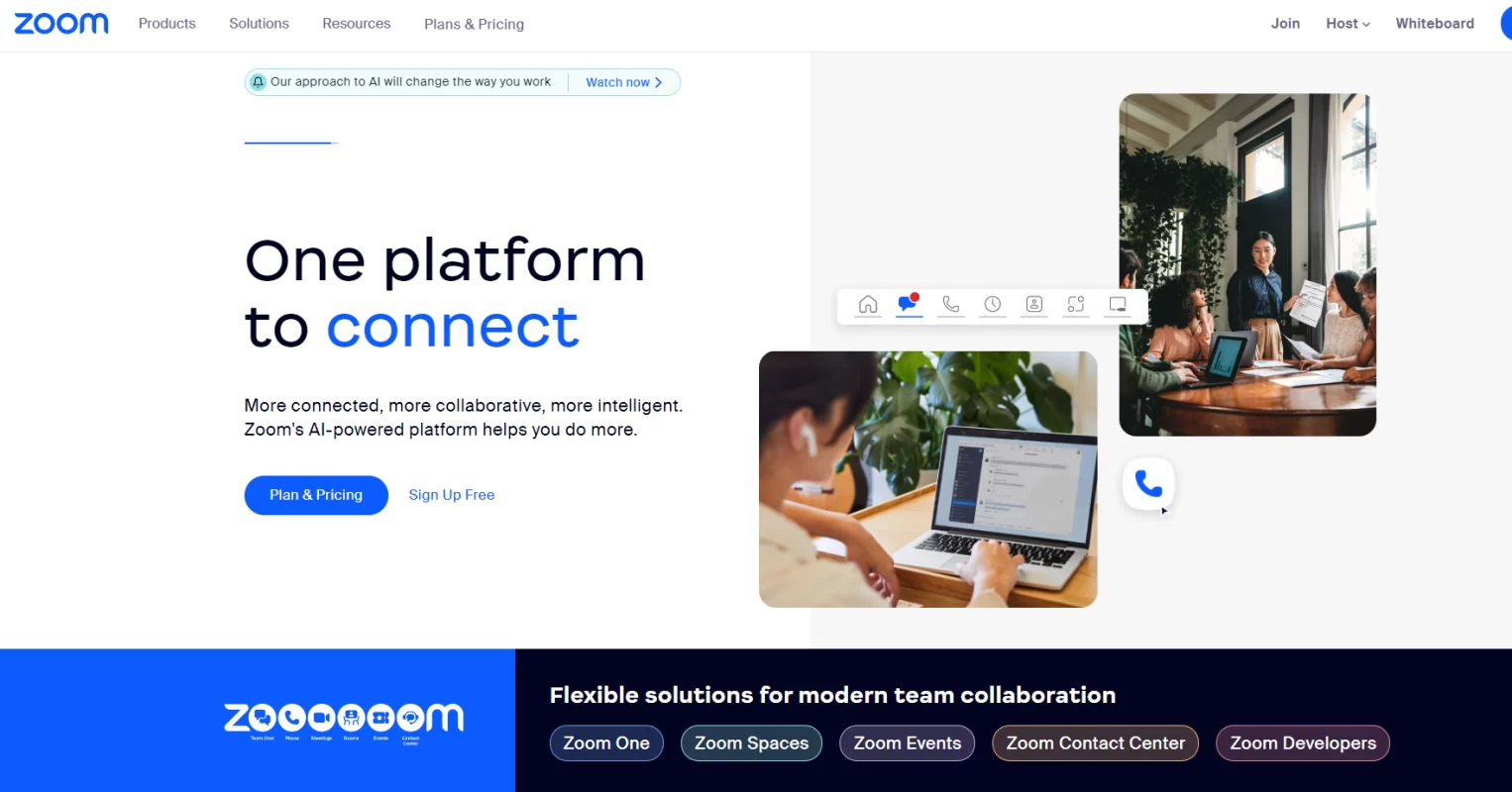 Zoom official website