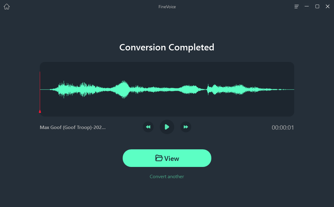 View your audio