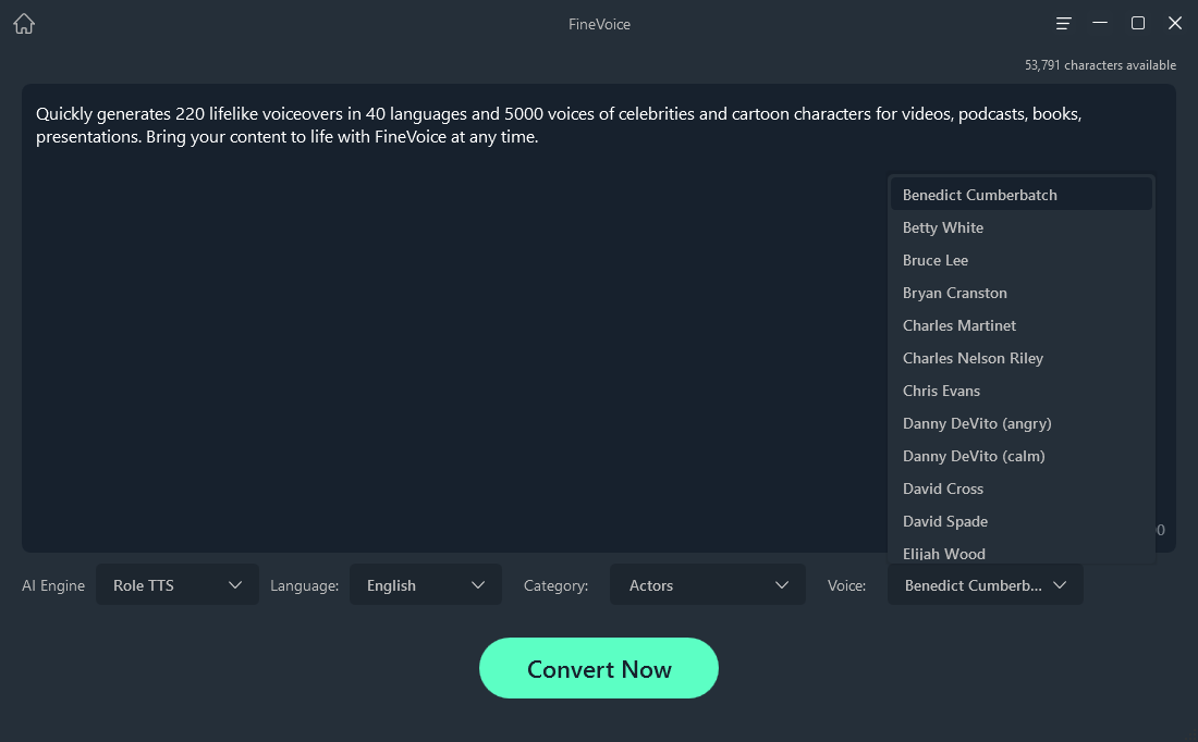 FineShare FineVoice Text to Speech