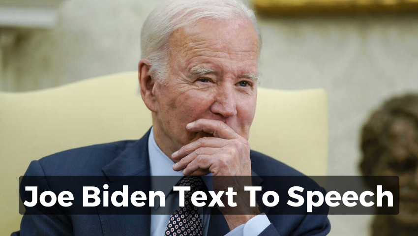 Joe Biden text to speech