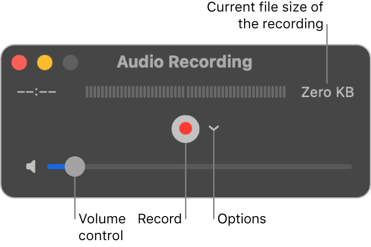 QuickTime Player Audio Recorder