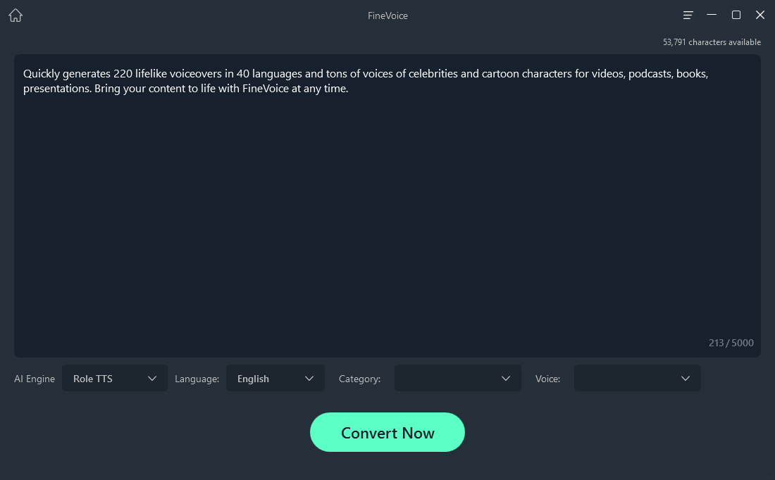 FineShare FineVoice Text to Speech