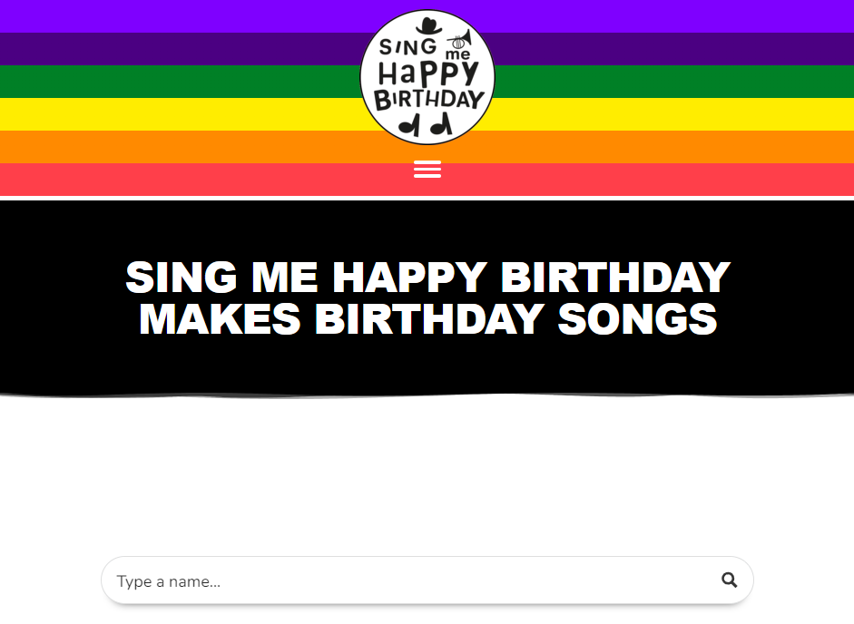 Sing Me Happy Birthday