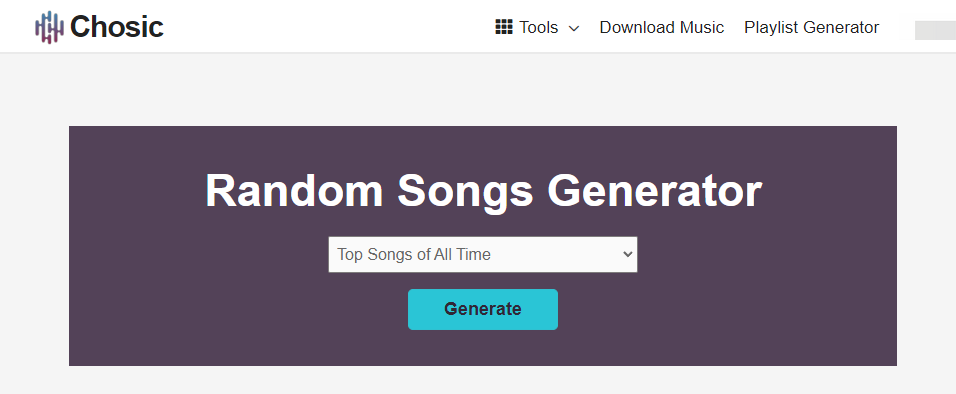 Chosic Random Song Generator by Genre