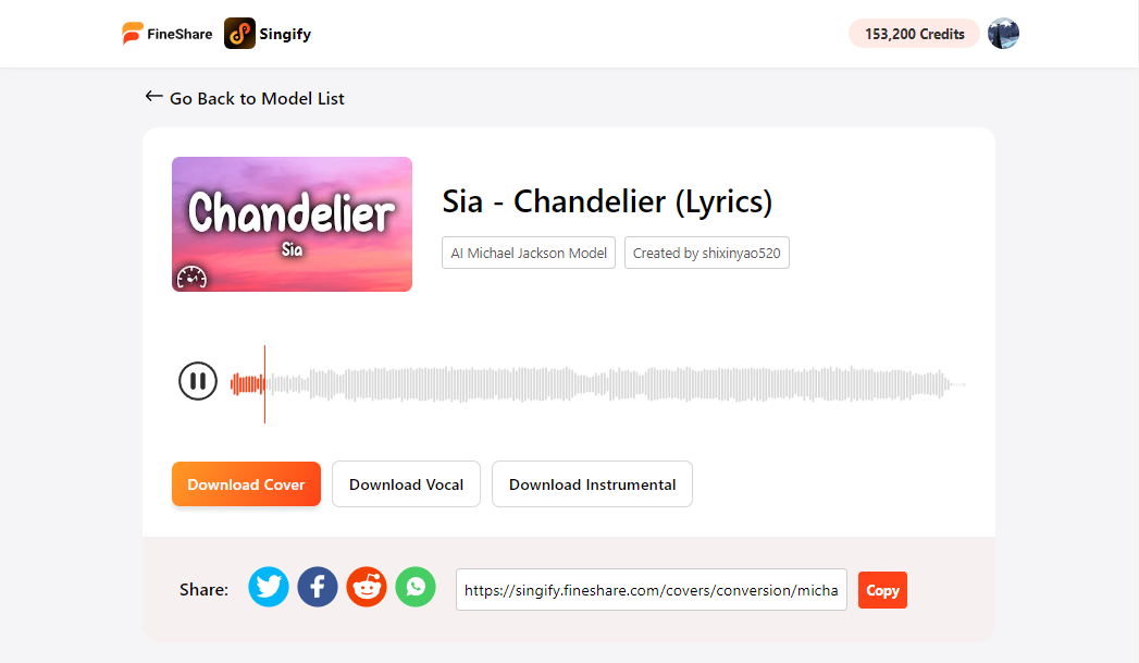 download the karaoke cover song