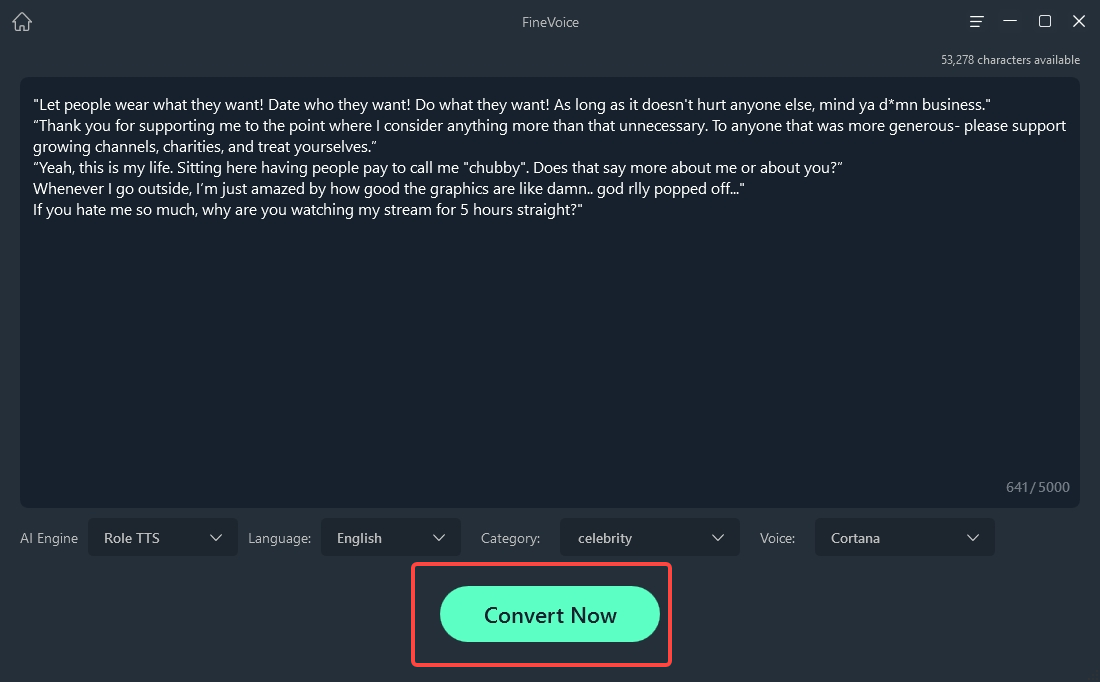 click Convert Now to start the converting process