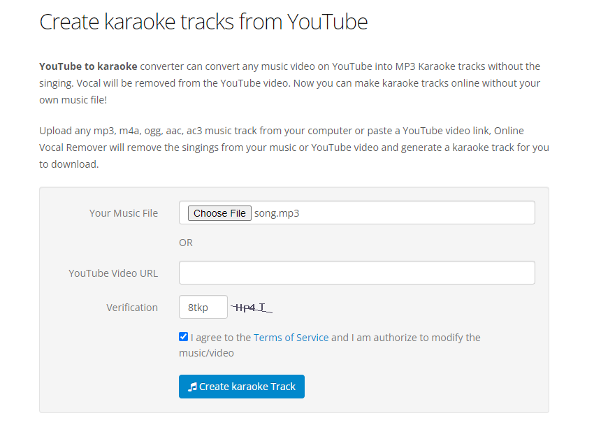 paste a YouTube link