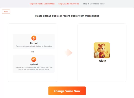 add your voice and start to change