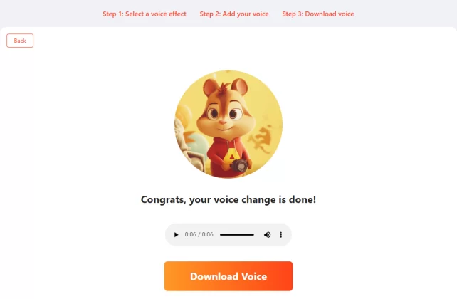 share your changed voice