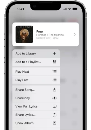 add music to library Credit: Apple Support