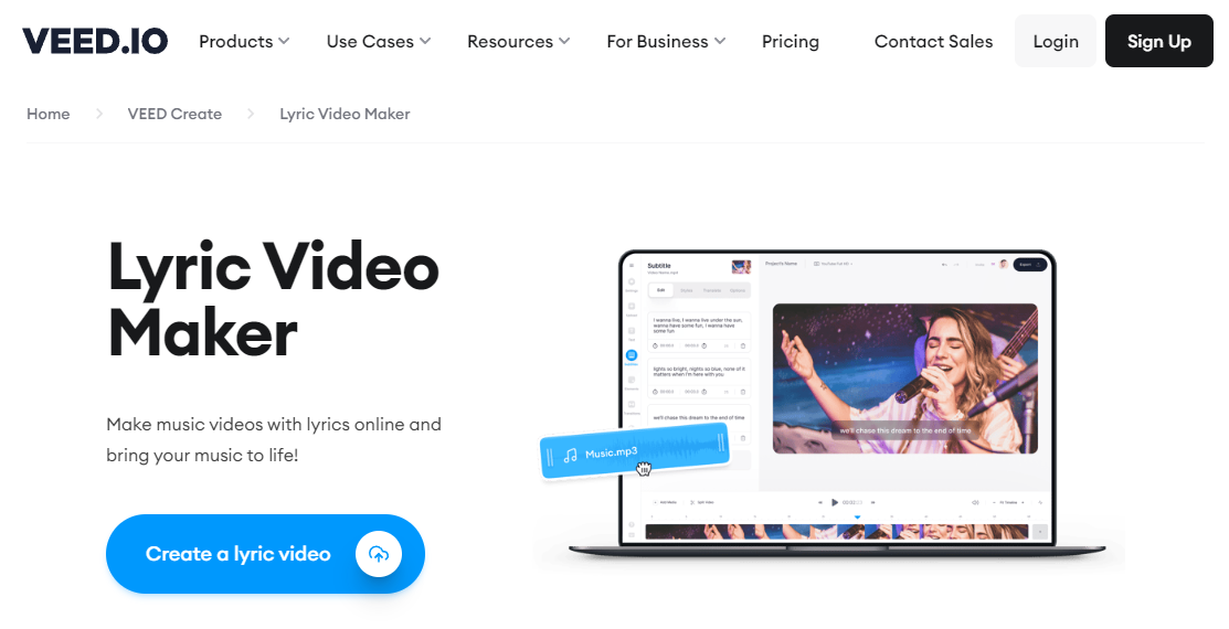 VEED.IO - karaoke video maker