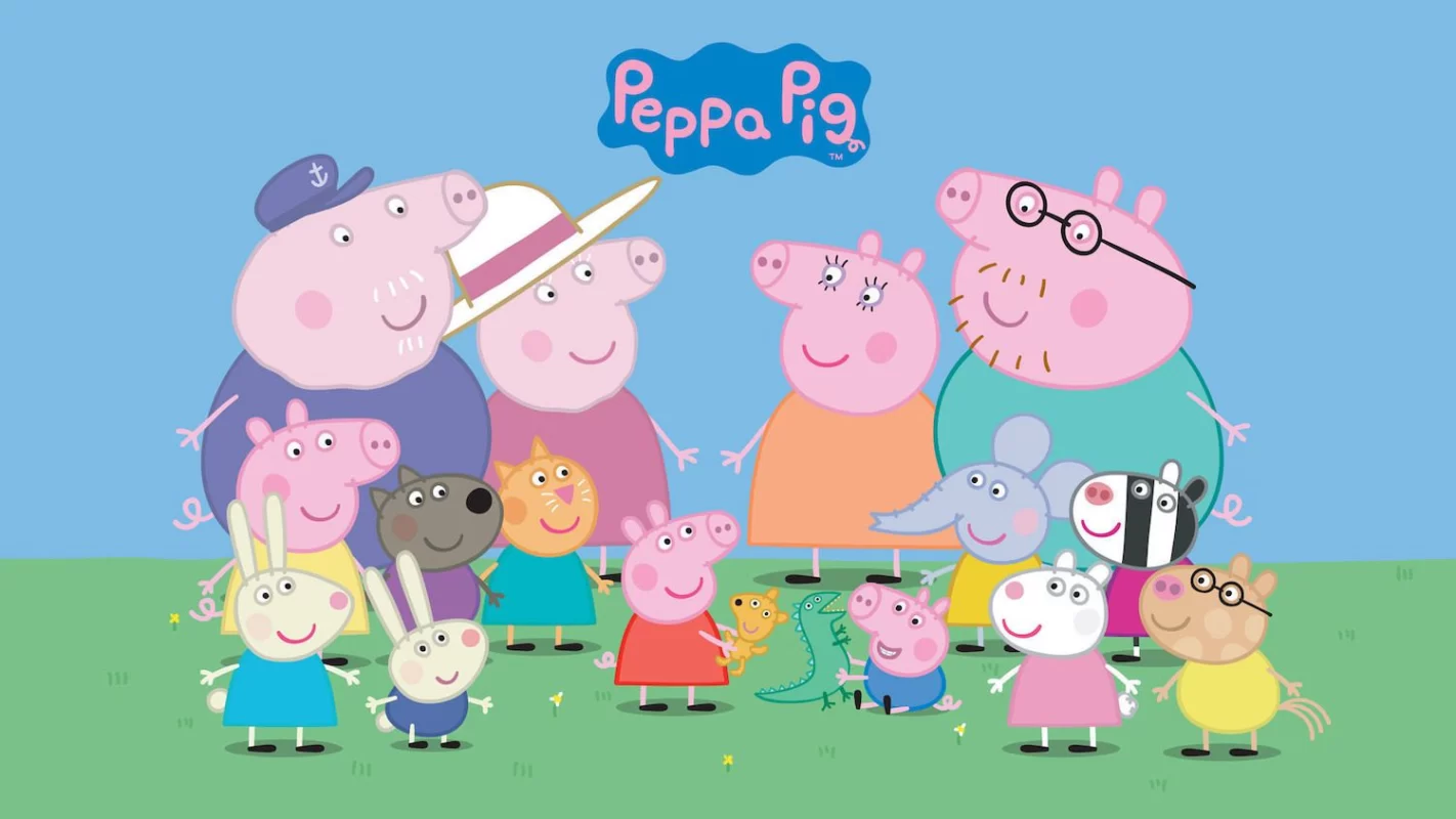 Peppa Pig and her family