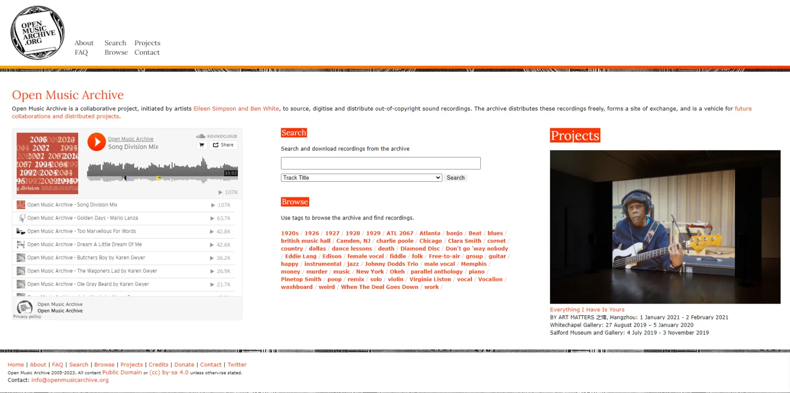 Open Music Archive