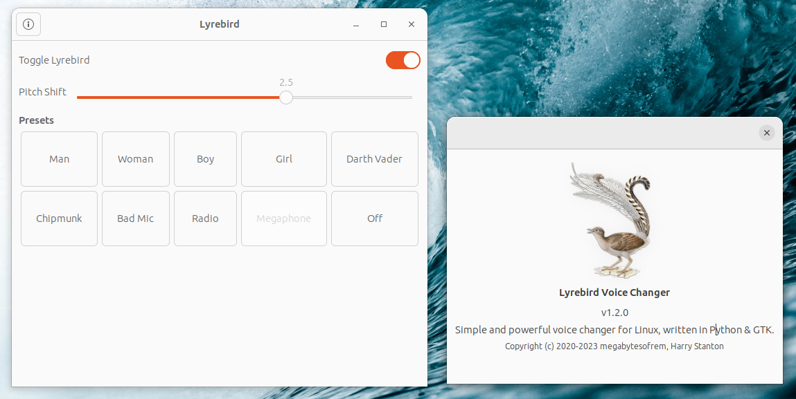 Lyrebird Voice Changer