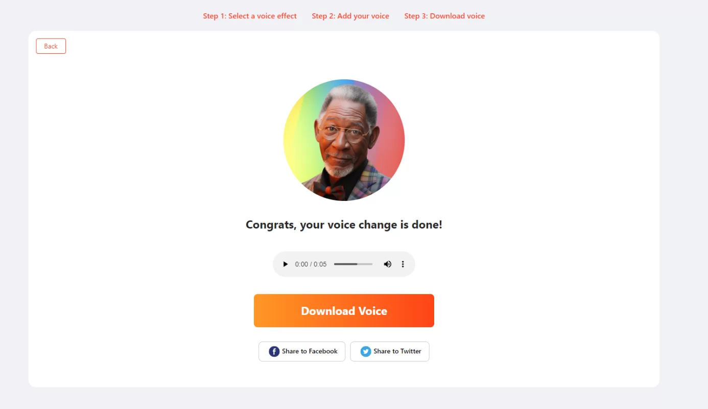 download the audio file to your device