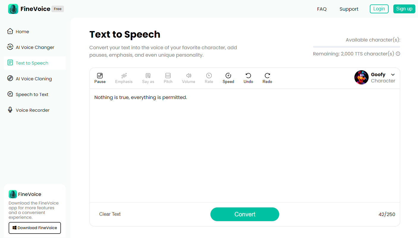 How to Create Funny Content with Goofy Voice Generator - Fineshare