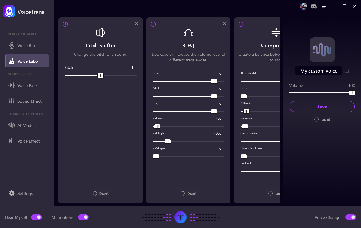 create custom voices with Voice Labo