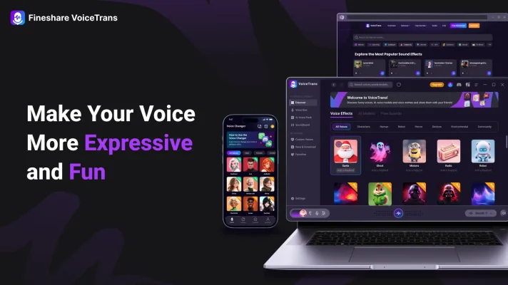 Fineshare VoiceTrans: A New AI Tool to Make Your Voice More Expressive and Fun